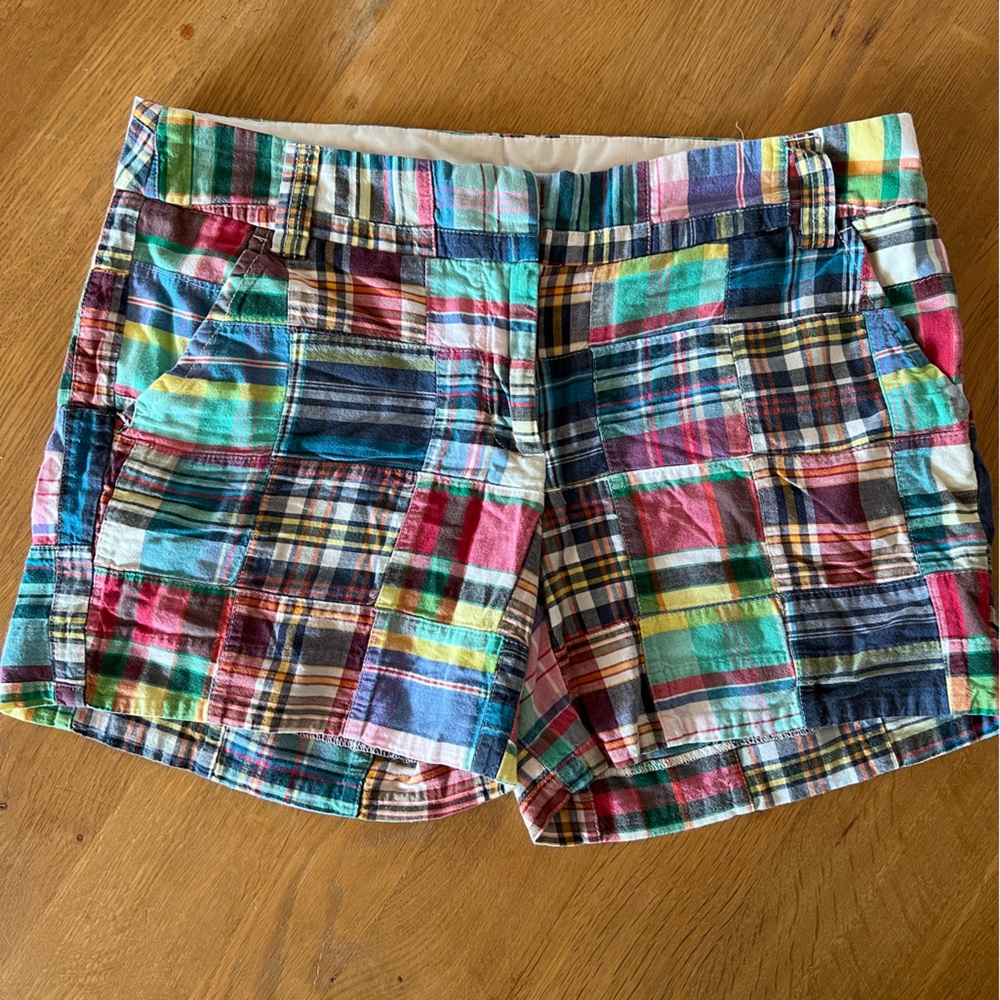 J Crew Women’s City Fit Madras Shorts